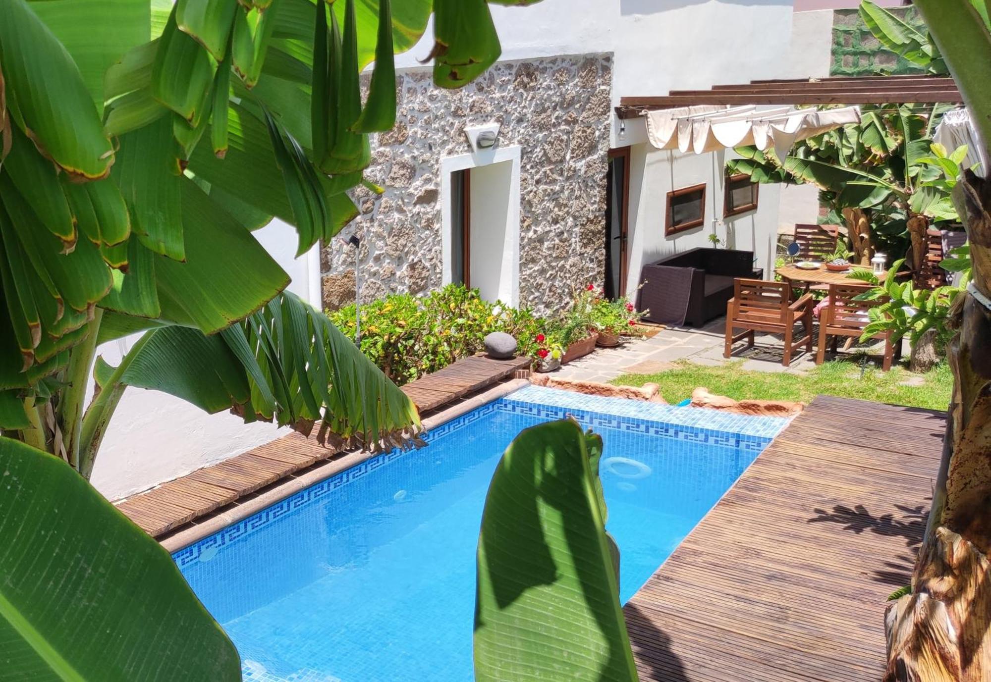 Villa Canaria Piscina Jacuzzi Jardin Santa Maria de Guia de Gran Canaria Buitenkant foto